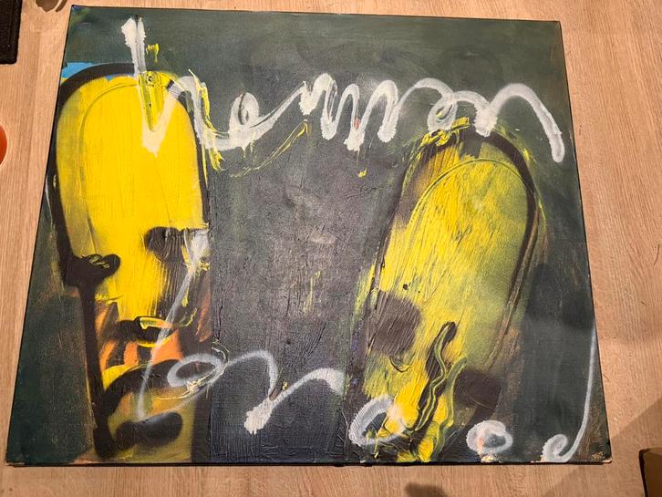 Nep imitatie  Herman Brood bekend van TV Alberto Stegeman, Antiek en Kunst, Kunst | Schilderijen | Abstract, Ophalen of Verzenden