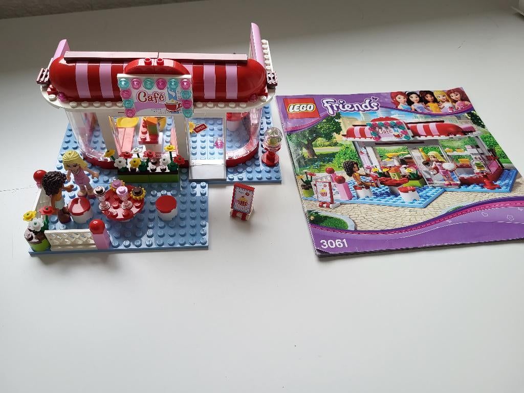 Lego Friends - City Park Café {Cafe} (3061), Kinderen en Baby's, Speelgoed | Duplo en Lego, Gebruikt, Lego, Complete set, Ophalen of Verzenden