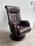 Prominent Sta Op Relaxfauteuil Bruin Leer Goteborg sta-op, Huis en Inrichting, Fauteuils, Minder dan 50 cm, Verzenden, Zo goed als nieuw