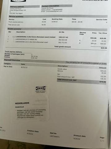 Lederen bank en fauteul Ikea Landskrona. - afbeelding 5