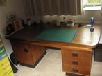Spoed massief groot bureau eiken. Bureau kan uit elkaar, Ophalen of Verzenden, Zo goed als nieuw