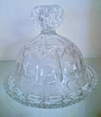 Vintage kristallen kaas/boter stolp, Ophalen of Verzenden