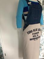 Gave Nieuwe Jeans salopet jurk v. Boomtown L 40 blauw/bruin, Maat 38/40 (M), Blauw, Nieuw, Ophalen of Verzenden