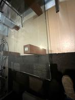 Stijlvolle salontafel met glazen blad, Huis en Inrichting, Tafels | Salontafels, Gebruikt, 100 tot 150 cm, Glas, Minder dan 50 cm