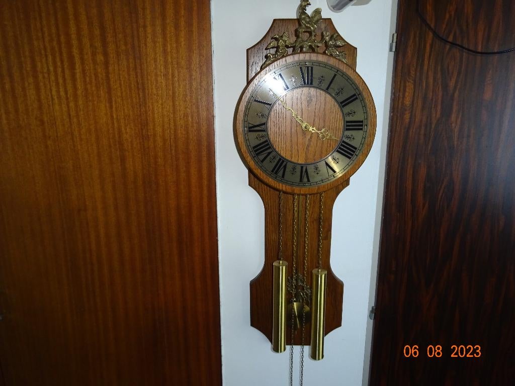 Zaanseklok, Ophalen, Gebruikt, Analoog, Wandklok