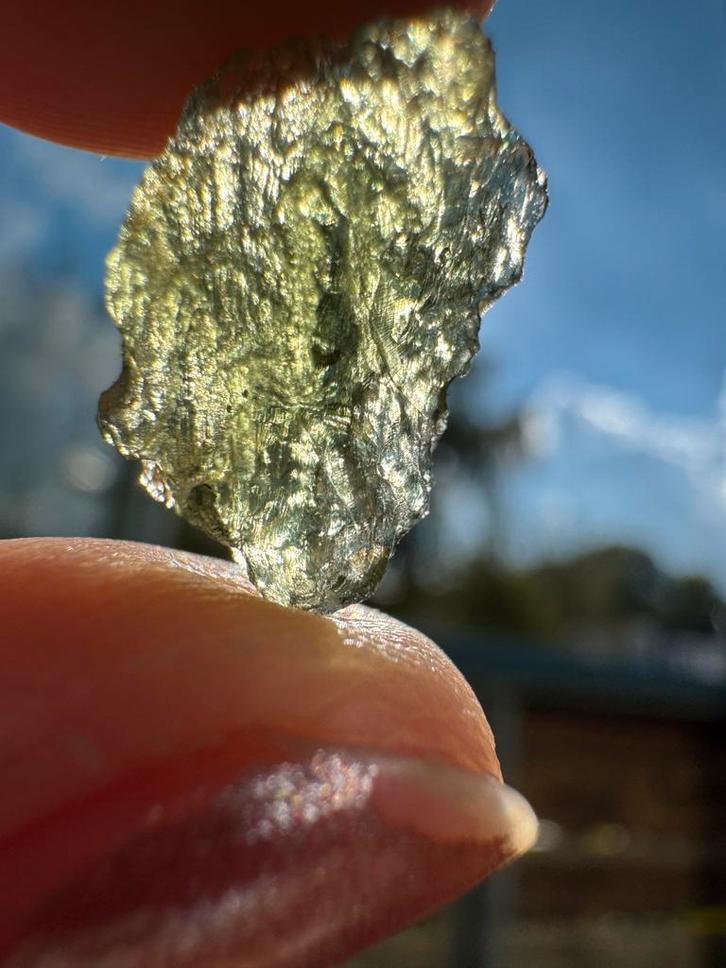 Moldaviet Chlum - Zeldzame Tektiet, Verzamelen, Mineralen en Fossielen, Mineraal, Ophalen of Verzenden
