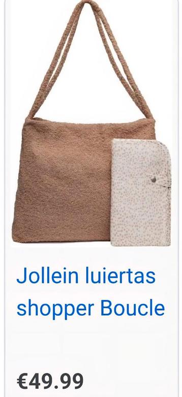 Jollein luiertas boucle - Nieuw! beschikbaar voor biedingen