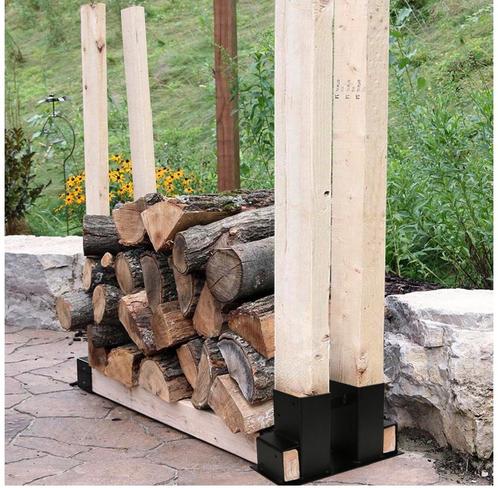 12x Hout Stapelhulpen NIEUW – Bouw Zelf je Houtopslag, Tuin en Terras, Haardhout, Blokken, Overige houtsoorten, Minder dan 3 m³