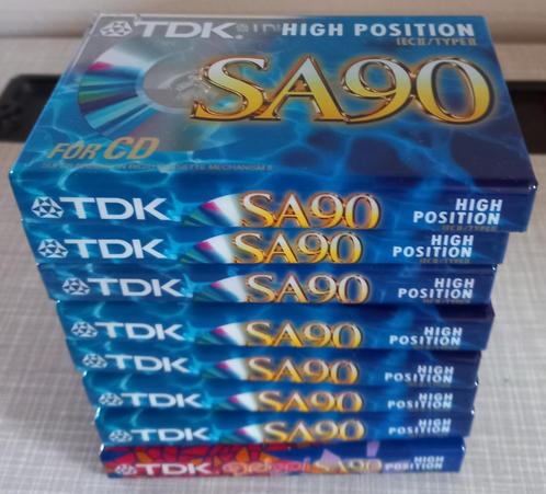 17 NIEUWE TDK SA 60 EN SA 90 CASSETTES IN FABRIEKSVERPAKKING, Cd's en Dvd's, Cassettebandjes, Nieuw in verpakking, Onbespeeld