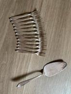 Verzilverde taartvorkjes Keltum p2 / puntfilet, Ophalen of Verzenden, Zo goed als nieuw