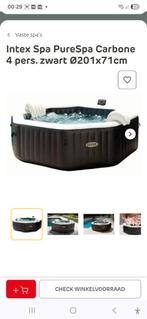 INTEX PURE SPA JET & BUBBLE DE LUX 4 PERSONEN, Tuin en Terras, Bubbelbaden en Hottubs, Ophalen, Zo goed als nieuw, Afdekzeil