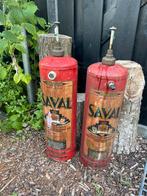 Nostalgie brandblussers Saval - leeg 2x, Huis en Inrichting, Ophalen of Verzenden, Gebruikt, Brandblusser