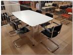 Tafel  De Wit  S6604    165*100cm, Ophalen, Zo goed als nieuw, Vijf personen of meer, 150 tot 200 cm
