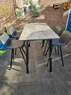 Eetafel plus stoelen, Huis en Inrichting, Tafels | Eettafels, Ophalen of Verzenden, Gebruikt, Rechthoekig, 50 tot 100 cm