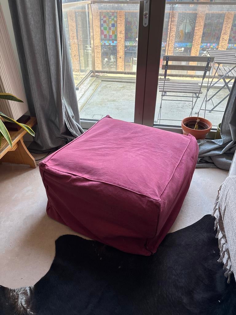 Ikea Kubus Puf / Matras - 70x70x35 cm, Ophalen, Vierkant, Zo goed als nieuw, Stof