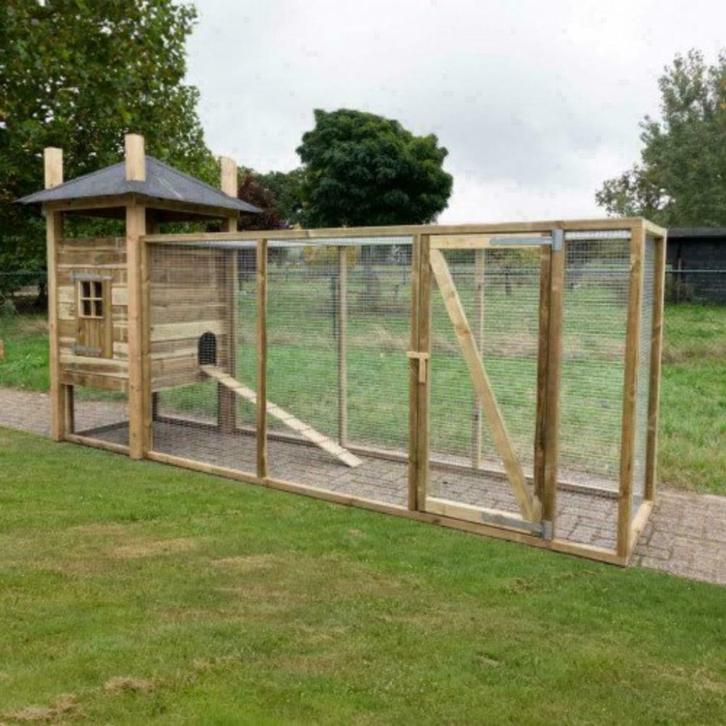 Kippenhok Voldux XL Hooiberg Floor INCL. BEZORGING, Dieren en Toebehoren, Vogels | Hokken en Kooien, Ophalen of Verzenden