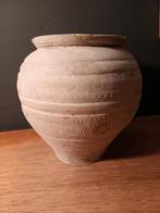 Romeinse kookpot, radstempelmotief, oude collectie, zeldzaam, Ophalen of Verzenden