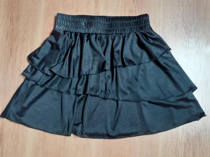 rokje van glitter glans stof, Kleding | Dames, Rokken, Zo goed als nieuw, Maat 34 (XS) of kleiner, Zwart, Boven de knie, Ophalen