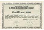 12x Golubovecer Glanzkohlenbergbau - Amsterdam 1899 - Cert., Certificaat van aandeel, Voor 1920, Verzenden