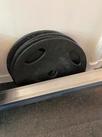 Thuis Gym Set - Halterstang, Gewichten, Bankje, Squat Rack, Sport en Fitness, Fitnessmaterialen, Ophalen, Gebruikt, Armen, Halterset