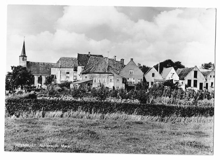 Heenvliet, Achterzijde kerk, Verzamelen, Ansichtkaarten | Nederland, Ongelopen, Zuid-Holland, 1960 tot 1980, Verzenden