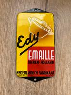 Emaille reclamebord deurpostje Edy keuken emaille, Ophalen of Verzenden, Gebruikt, Reclamebord