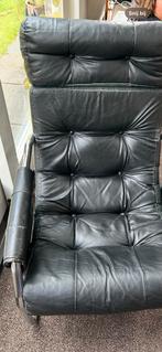 Buisframe fauteuil: relaxt voor gamen/tv kijken, Ophalen, Gebruikt, Buisframe leren stoel, 50 tot 75 cm