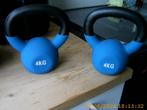 Kettlebell 4 Kg Blauw gecoat, Ophalen, Nieuw, Benen, Kettlebell