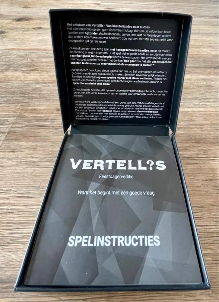 VERTELL’S FEESTDAGEN EDITIE, Hobby en Vrije tijd, Gezelschapsspellen | Kaartspellen, Zo goed als nieuw, Ophalen of Verzenden