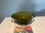 Copco Olijf kleurig braadpannetje 20 cm in prima staat, Gebruikt, Copco, Gietijzer, Mvt