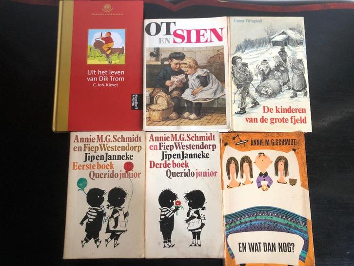 Set van 6 kinderboeken Dik Trom, Ot en Sien, Jip en Janneke, Boeken, Kinderboeken | Jeugd | onder 10 jaar, Zo goed als nieuw, Fictie algemeen