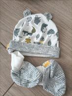 Newborn mutsje en dunne slofjes ( one size), Jongetje of Meisje, Maat 56, Ophalen of Verzenden, Zo goed als nieuw