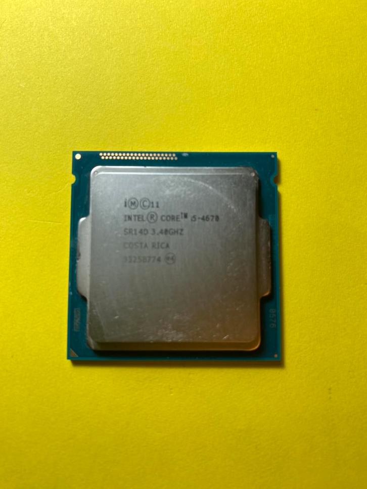 Intel i5 4670 CPU 3,4 GHz / 4 cores, Computers en Software, Processors, Gebruikt, 4-core, 3 tot 4 Ghz, Ophalen of Verzenden