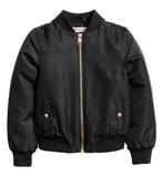 H&M zwarte gewatteerde pilotenjack jack bomber jas maat 164, Jongen of Meisje, H&M, Nieuw, Ophalen of Verzenden