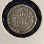 Dubbeltje zilver 1919, Zilver, Ophalen of Verzenden, 10 cent, Koningin Wilhelmina