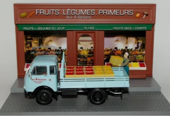 UNIC 20 C groente Fruit leverancier diorama 1/43 Utilitaires, Hobby en Vrije tijd, Modelauto's | 1:43, Nieuw, Bus of Vrachtwagen