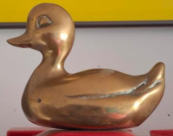 Eend.  Messing.  Ca 1970.   9.5 cm. beschikbaar voor biedingen