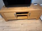 Massief Eiken TV Meubel - Tijdloos en Robuust, Ophalen, 100 tot 150 cm, Eikenhout, Zo goed als nieuw