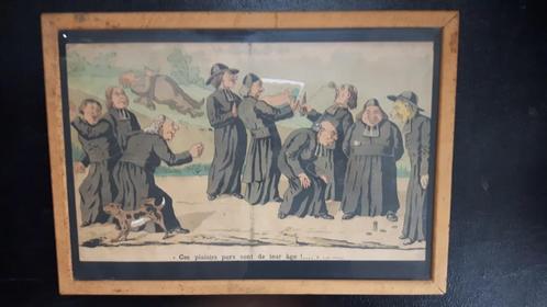 Edmond Lavrate, 10 ingelijste prenten., Huis en Inrichting, Woonaccessoires | Schilderijen, Tekeningen en Foto's, Zo goed als nieuw