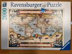 Ravensburger Puzzel 2000 stukjes - Wereldkaart, Ophalen, Meer dan 1500 stukjes, Zo goed als nieuw, Legpuzzel