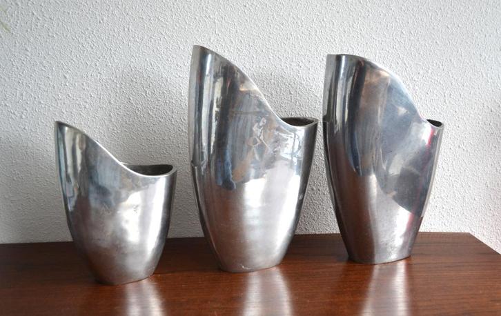 3 x vintage vaas IKEA, Huis en Inrichting, Woonaccessoires | Vazen, Gebruikt, Overige kleuren, Minder dan 50 cm, Overige materialen