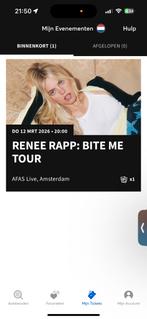 Renee rap, Tickets en Kaartjes, Eén persoon, Overige soorten