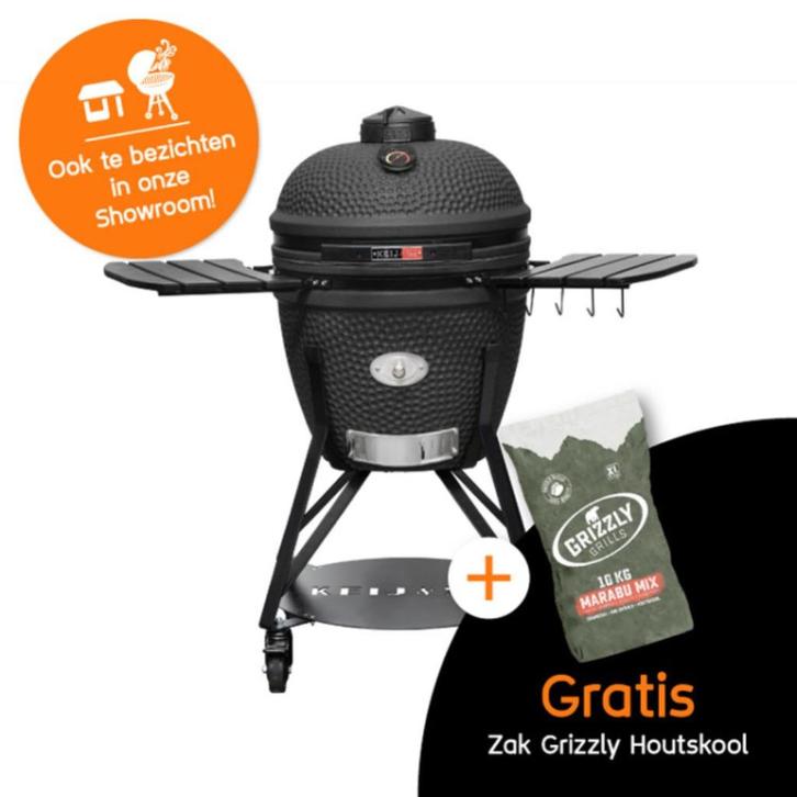 Kamado Keij Legend Large Zwart, Tuin en Terras, Barbecue-accessoires, Nieuw, Ophalen