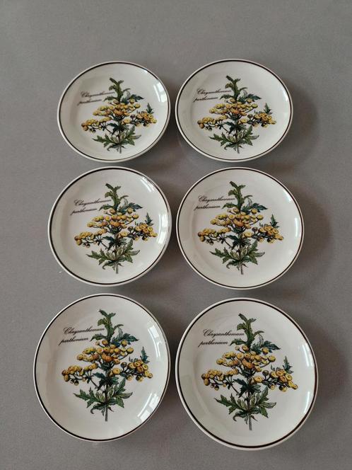 6 Petit Fours bordjes Villeroy en Boch Botanica Schaars, Huis en Inrichting, Keuken | Servies, Zo goed als nieuw, Bord(en), Overige stijlen