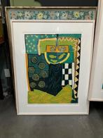 linosnede Diana van Hal, Antiek en Kunst, Kunst | Litho's en Zeefdrukken, Ophalen