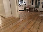 Authentieke oude wagonplanken vloer te koop – ca. 60 m², Ophalen, Gebruikt, 25 tot 50 mm, Grenen
