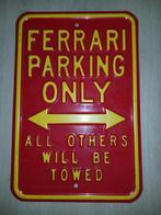 Ferrari parkeerbord Metaal, Reclamebord, Ophalen of Verzenden, Zo goed als nieuw