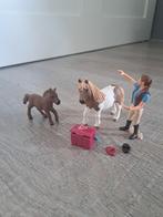 Schleich 42362 Paardenverzorgster met Shetland Pony, Ophalen of Verzenden, Zo goed als nieuw
