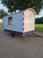 Strakke Metalen Schaftwagen Schaftkeet Bouwkeet Pipowagen, Ophalen of Verzenden, Gebruikt