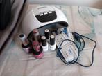 Nagellamp inclusief 6 flesjes nagellak, Ophalen of Verzenden, Zo goed als nieuw, Handen en Nagels